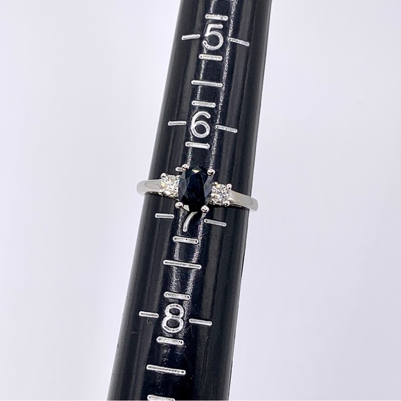 14K Sapphire and Diamond Ring - Picture 4 of 10